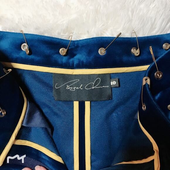 Angel Chen Women's Velvet Safety Pin Bell Jeans - Picture 7 of 8